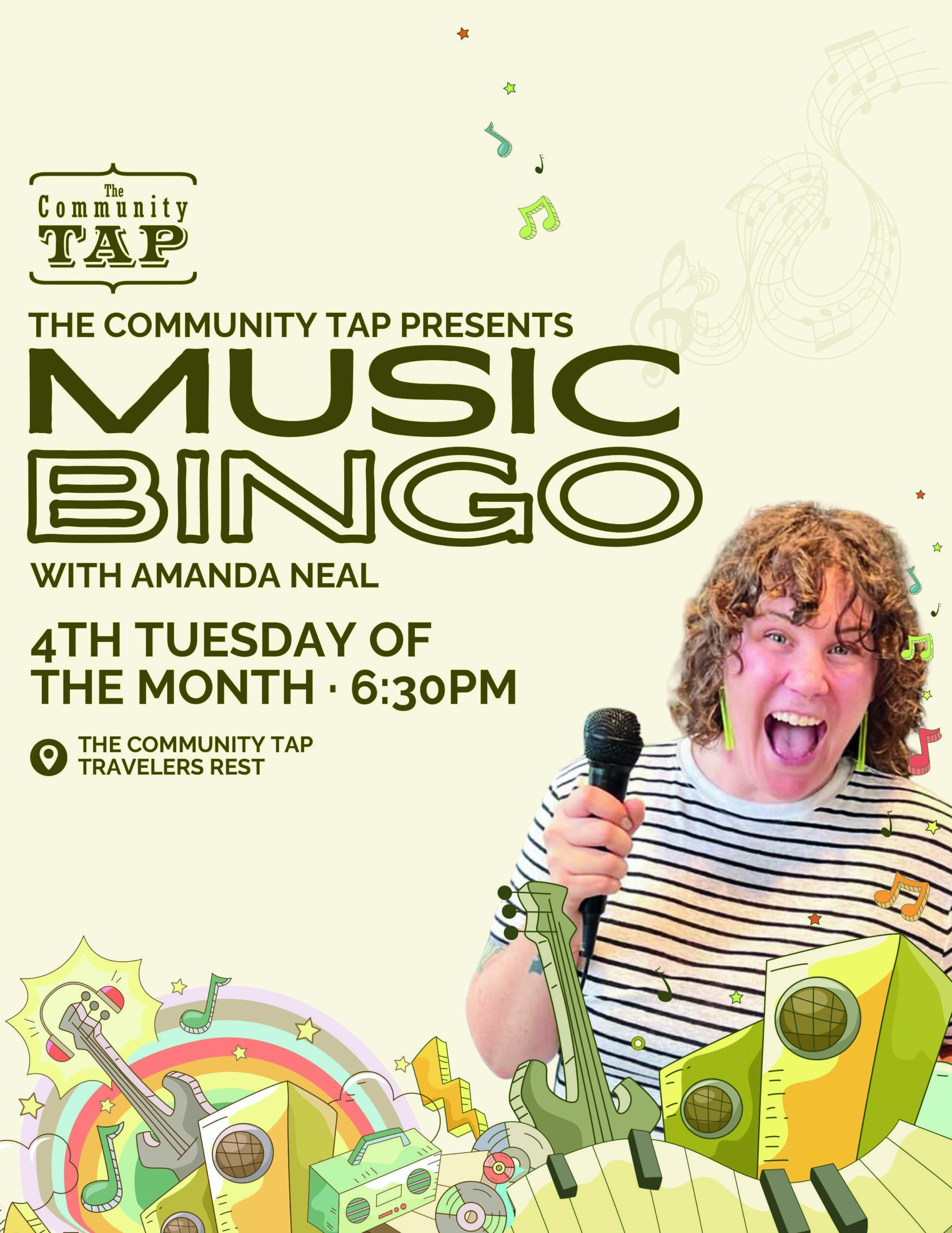 Music Bingo with Amanda Neal at The Community Tap TR!