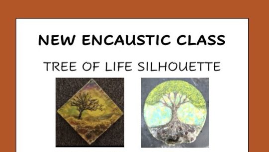 Encaustic Class: Tree of Life Silhouette